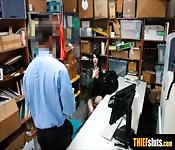 Big titted teen shoplifter fucked hard